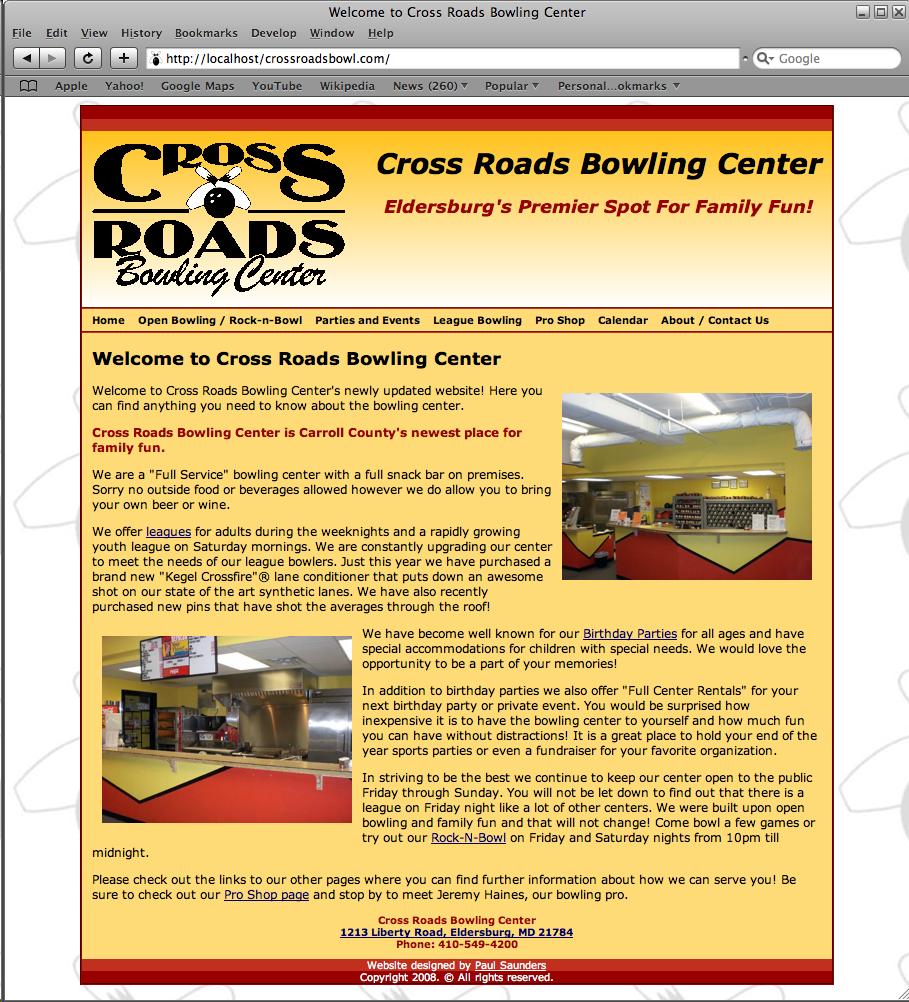 Crossroads Bowl web site